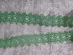 Feather Edge Eyelet Lace Per Meter 25mm Apple Green